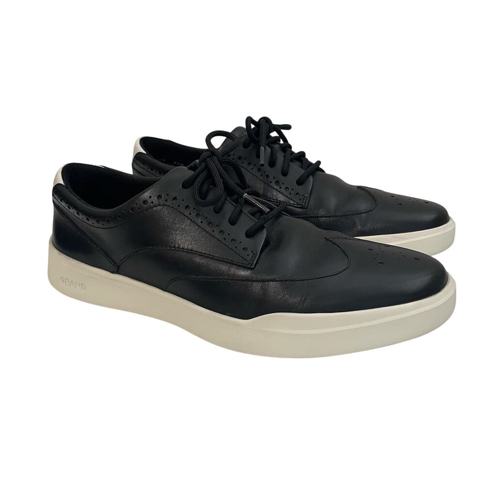 Cole Haan Zero Grand Wingtip Oxford Men's Sneaker Size 8.5 Black Leather